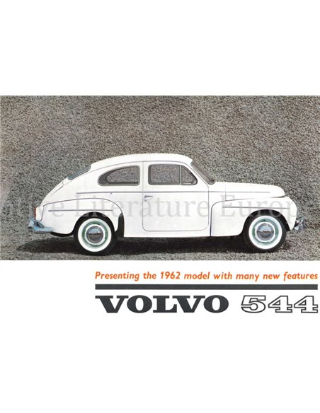 1962 VOLVO 544 LEAFLET ENGELS