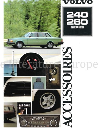 1982 VOLVO 240 / 260 ACCESSOIRES BROCHURE NEDERLANDS