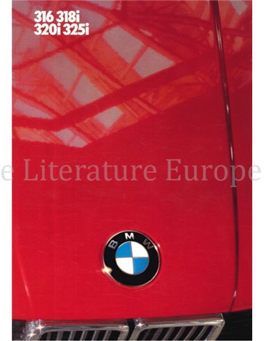 1985 BMW 3 SERIES BROCHURE DUTCH