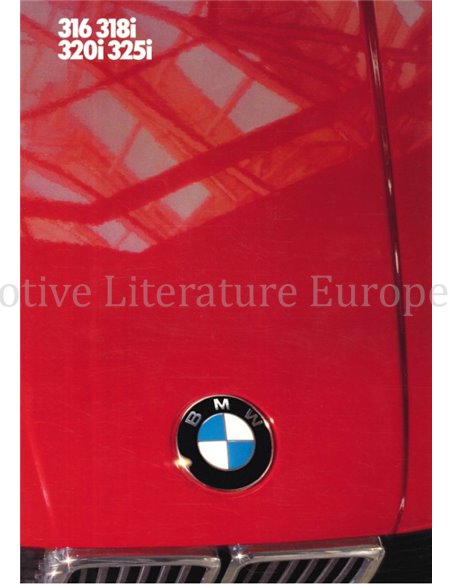 1985 BMW 3 SERIE BROCHURE NEDERLANDS