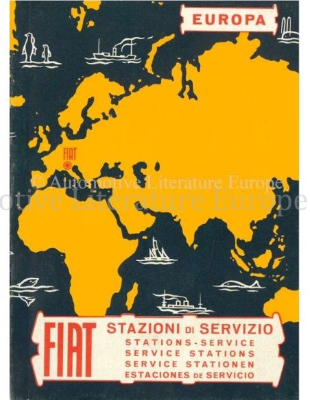 1964 FIAT SERVICE STATIONS EUROPE HANDBOOK