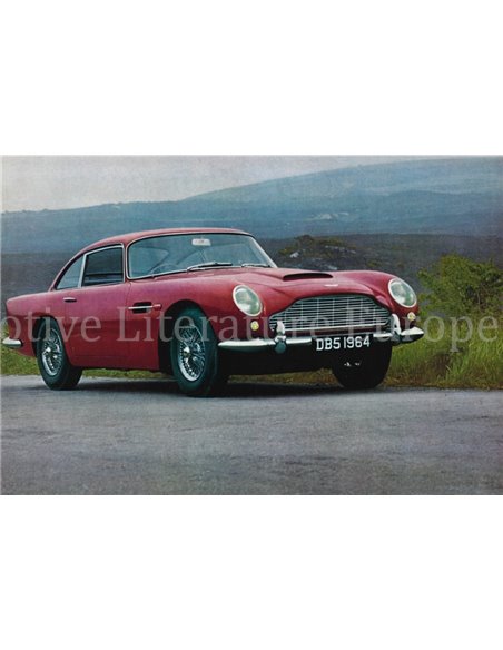 1964 ASTON MARTIN DB5 BROCHURE ENGELS