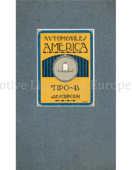 1919 AMERICA TIPO B BROCHURE SPAANS