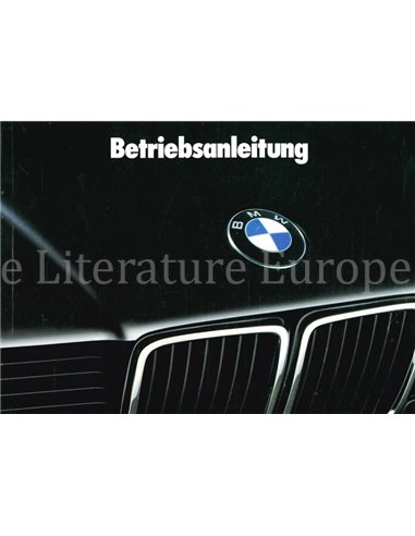 1992 BMW 7 SERIES OWNERS MANUAL GERMAN