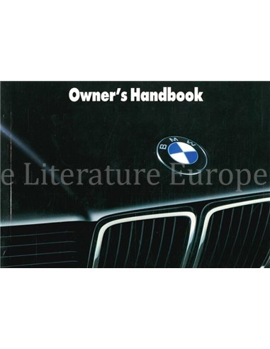 1990 BMW 7ER BETRIEBSANLEITUNG ENGLISCH