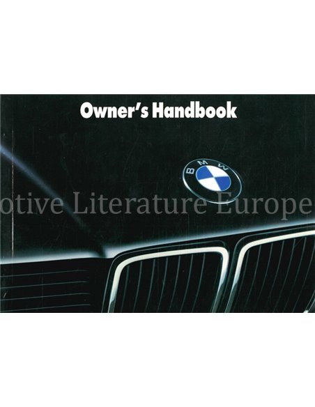 1990 BMW 7 SERIES OWNERS MANUAL GERMAN