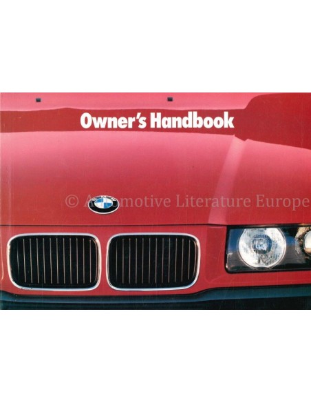 1991 BMW 3 SERIES OWNERS MANUAL ENGLISH