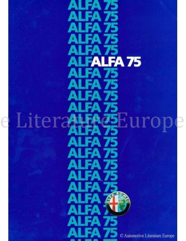 1985 ALFA ROMEO 75 BROCHURE DUTCH