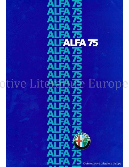 1985 ALFA ROMEO 75 BROCHURE NEDERLANDS