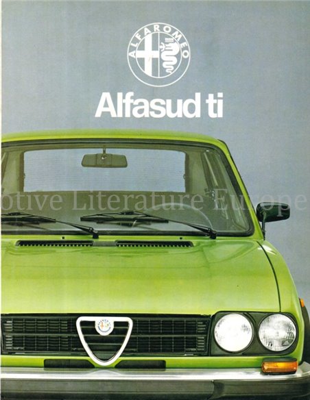 1979 ALFA ROMEO ALFASUD TI BROCHURE DUTCH