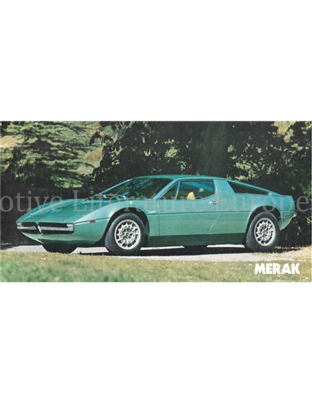 1974 MASERATI PORTFOLIO PROGRAMMA BROCHURE