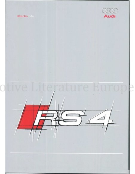 1994 AUDI RS4 SEDAN HARDCOVER PERSMAP ENGELS