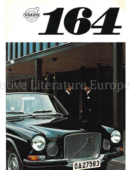 1969 VOLVO 164 BROCHURE DUITS