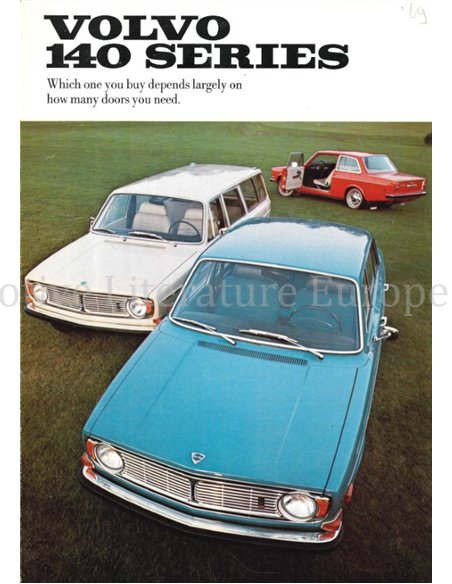 1969 VOLVO 140 SERIE BROCHURE NEDERLANDS