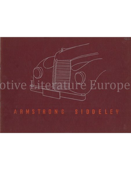 1946 ARMSTRONG SIDDELEY PROSPEKT ENGLISCH