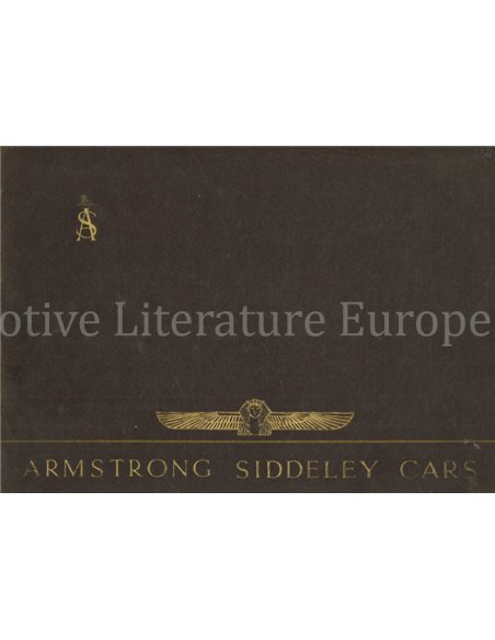 1936 ARMSTRONG SIDDELEY BROCHURE ENGELS