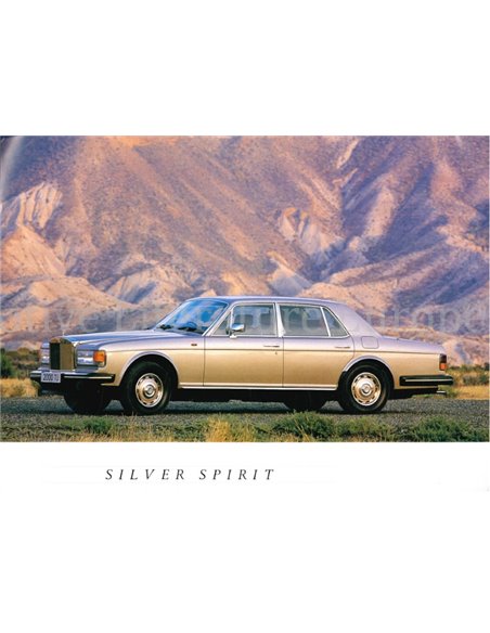 1986 ROLLS ROYCE PROGRAMM PROSPEKT ENGLISCH