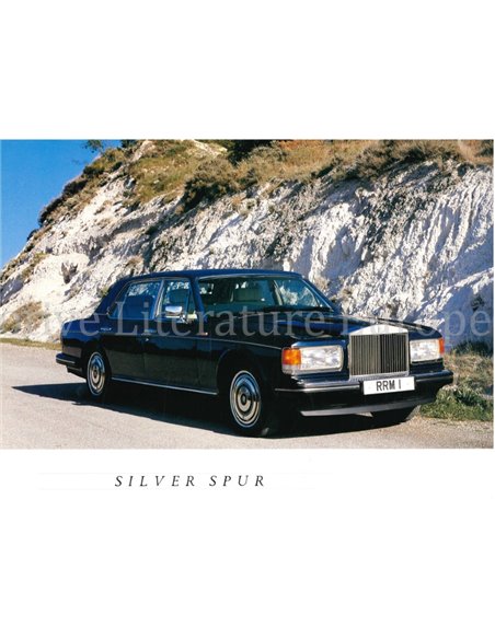 1986 ROLLS ROYCE PROGRAMM PROSPEKT ENGLISCH