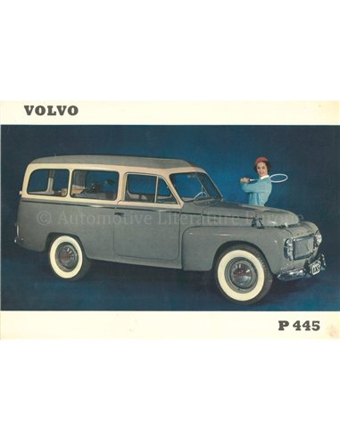 1958 VOLVO PV 445 LEAFLET NIEDERLÄNDISCH