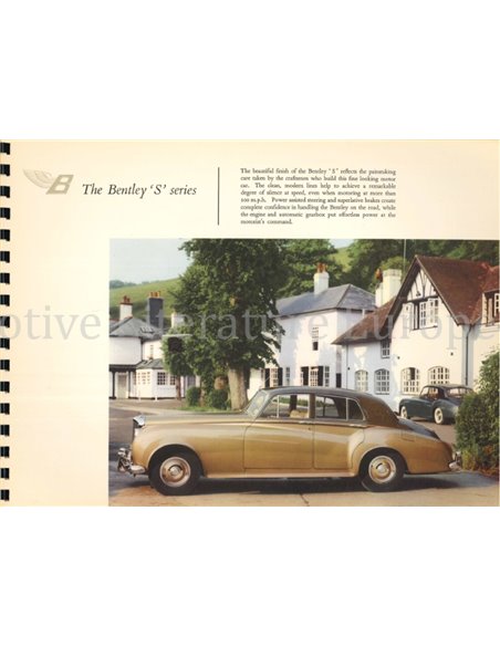 1958 BENTLEY S SERIES BROCHURE ENGELS