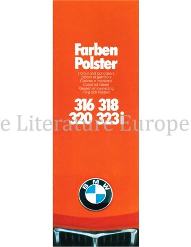 1977 BMW 3 SERIE KLEUREN EN BEKLEDING BROCHURE