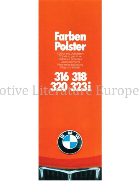 1977 BMW 3 SERIE KLEUREN EN BEKLEDING BROCHURE