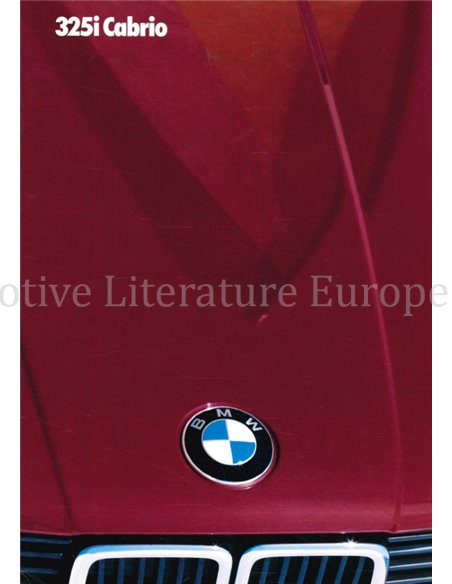 1985 BMW 3 SERIES CABRIOLET BROCHURE DUITS