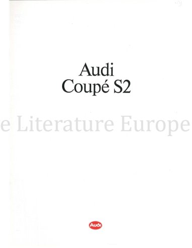 1991 AUDI COUPE S2 BROCHURE DUITS