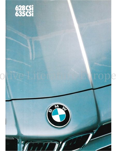 1984 BMW 6 SERIES BROCHURE DUTCH