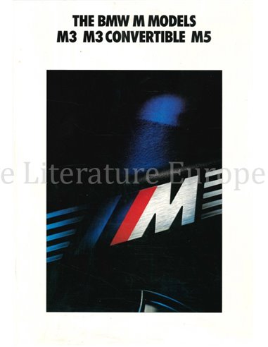 1990 BMW M3 | M3 CABRIOLET | M5 BROCHURE ENGELS