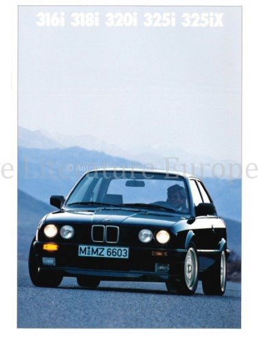 1988 BMW 3 SERIE SEDAN BROCHURE NEDERLANDS