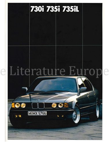 1987 BMW 7 SERIES BROCHURE DUTCH