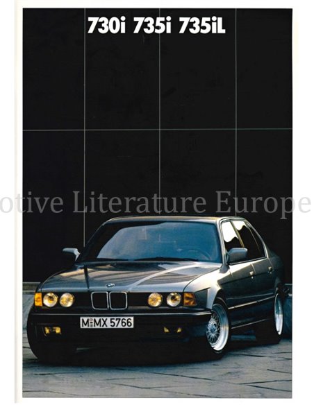 1987 BMW 7 SERIES BROCHURE DUTCH