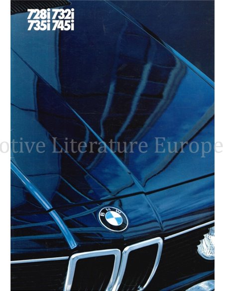 1982 BMW 7 SERIE BROCHURE NEDERLANDS