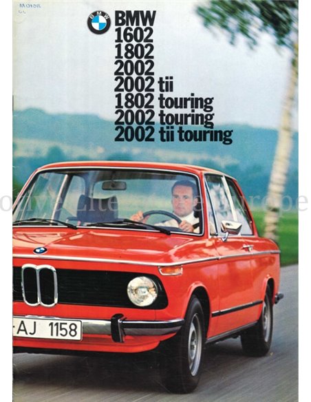 1973 BMW 1602 1802 2002 PROSPEKT NIEDERLÄNDISCH