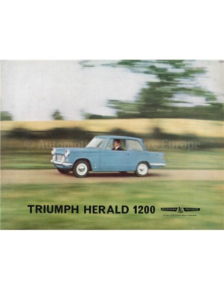 1963 TRIUMPH HERALD 1200 PROSPEKT ENGLISCH 