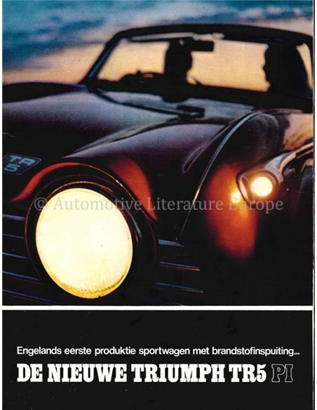 1968 TRIUMPH TR5 BROCHURE DUTCH