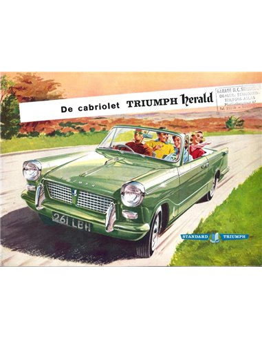 1961 TRIUMPH HERALD CONVERTIBLE BROCHURE DUTCH