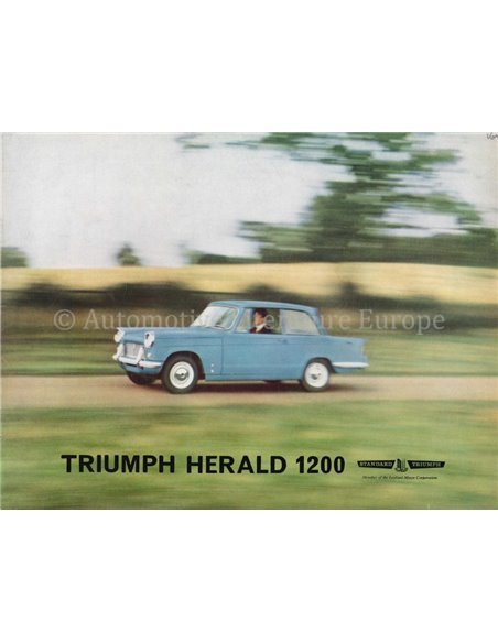 1963 TRIUMPH HERALD 1200 BROCHURE ENGELS 