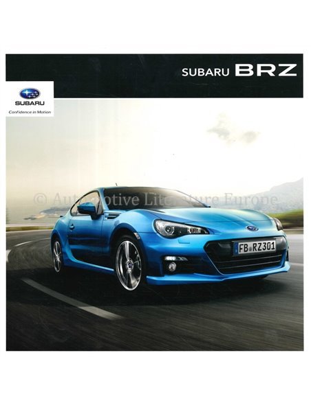 2013 SUBARU BRZ BROCHURE GERMAN