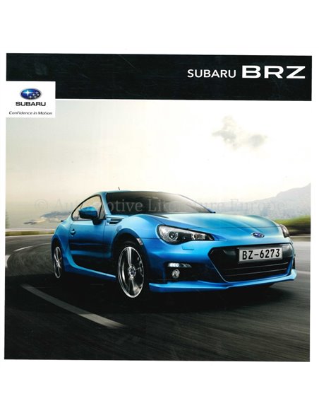 2013 SUBARU BRZ PROSPEKT FRANZÖSISCH