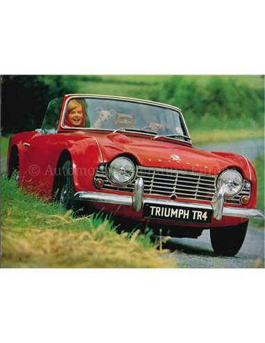 1963 TRIUMPH TR4 BROCHURE ENGLISH