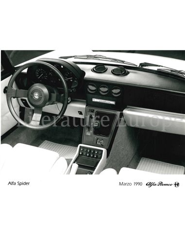 1990 ALFA ROMEO SPIDER PRESS PHOTO