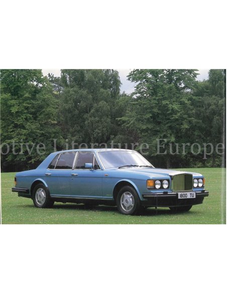 1991 BENTLEY MULSANNE S OWNERS MANUAL ENGLISH