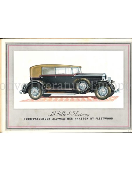 1927 LASALLE PROGAMMA BROCHURE ENGELS (VS)