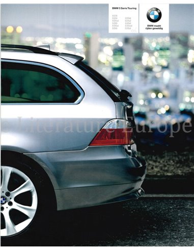 2006 BMW 5 SERIES TOURING BROCHURE DUTCH