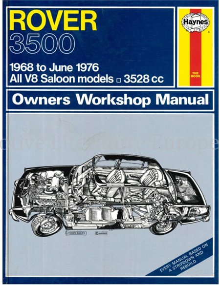 1968 - 1976 ROVER 3500, REPAIR MANUAL ENGLISH