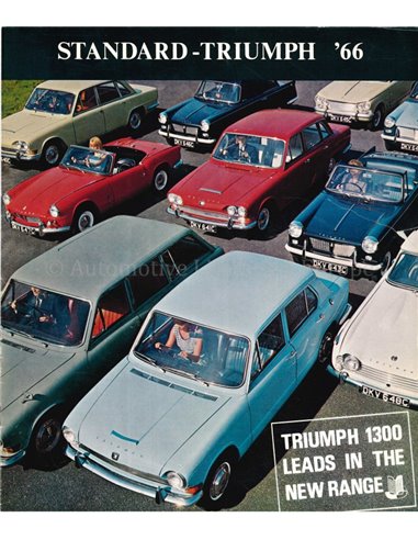 1966 TRIUMPH POGRAMM PROSPEKT ENGLISCH