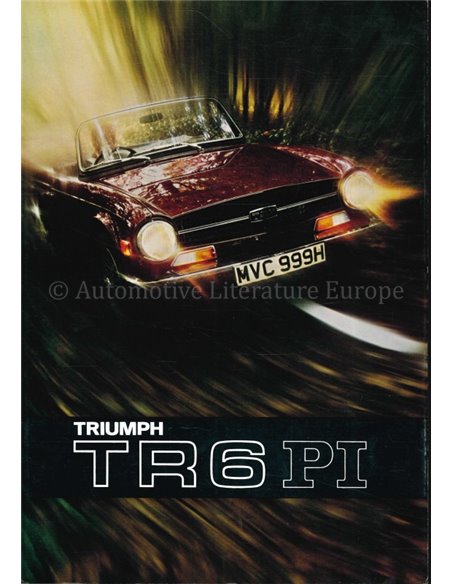 1969 TRIUMPH TR6 PI BROCHURE ENGLISH