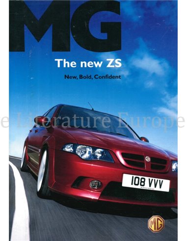 2005 MG ZS PROSPEKT ENGLISCH